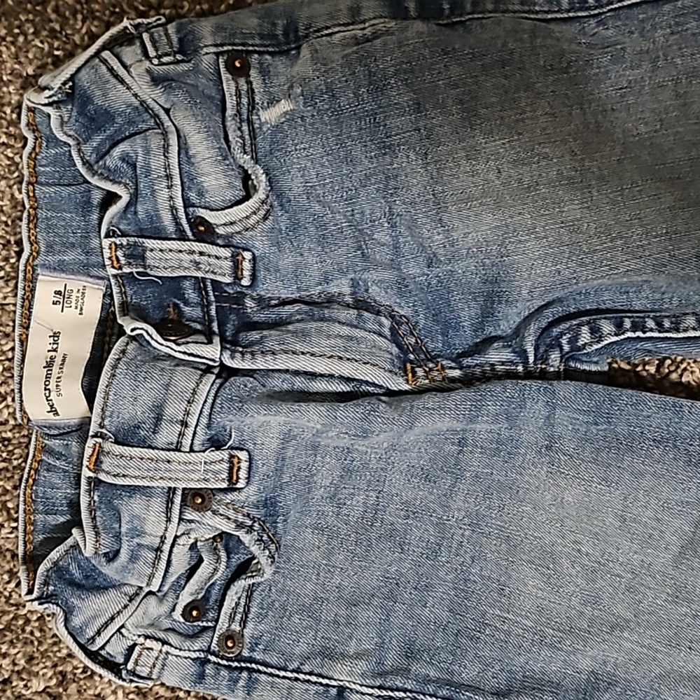 abercrombie kids super skinny jeans 5/6 boys